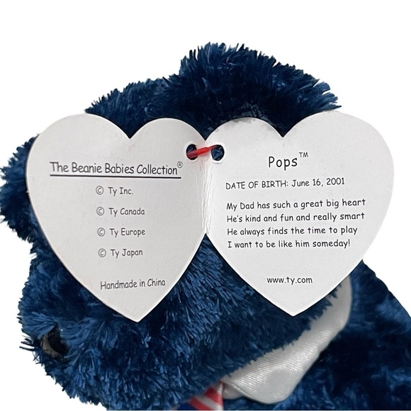 Ty Beanie Baby Pops 2001 10th Generation Hang Tag - Picture 4 of 6
